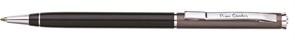 Шариковая ручка Pierre Cardin GAMME, цвет - черный/колпачок коричневый. Упаковка Е или E-1
