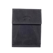 Бумажник KLONDIKE Yukon, с зажимом для денег, натуральная кожа в черном цвете, 12 х 1,5 х 9 см