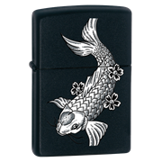 Широкая зажигалка Zippo Fsc black matte 24713