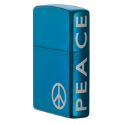 Широкая зажигалка Zippo Peace on the side 21055