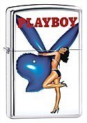Широкая зажигалка Zippo Playboy 20950