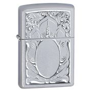 Широкая зажигалка Zippo Scrolled Mirror 21137