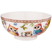 Салатник - тарелка суповая "Owls family" 15*7 см