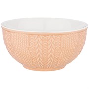 Салатник 550 мл коллекция "Вязанка" 14*7 см цвет: кремовый