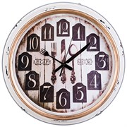 Часы настенные кварцевые "Кухня мира" D=36 см диаметр циферблата=26 см