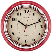 Часы настенные кварцевые "Lovely home" 29,8*29,8*9,5 см цвет:красный