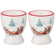 Набор подставок под яйцо из 2  шт коллекция "Новогодняя сказка" 5,6x5,6x6,6  см