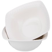 Набор из 2 салатников - тарелок суповых "Диаманд" квадрат 16 см