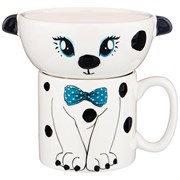 Набор "Щенок" на 1 персону 2пр.: салатник 13*5,5 см 450 мл , кружка 300 мл