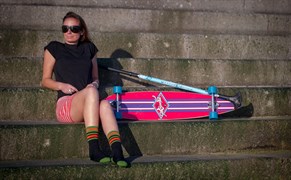 Водонепроницаемые носки DexShell Ultra Dri Sports Socks S (36-38) с оранжевой полосой