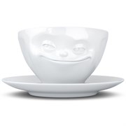 Чайная пара tassen grinning 200 мл белая