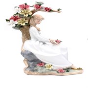 Фигурка декоративная "Девушка в саду", L25 W13 H36 см