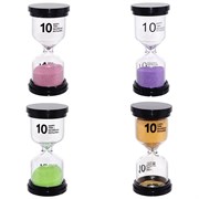 Часы песочные (10 мин.), L4,5 W4,5 H10,5 см, 4в.