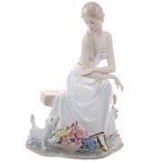 Фигурка декоративная "Девушка", L18 W14 H27 см