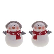 Емкость для специй "Снеговик меломан", набор из 2-х шт, L6,5 W5 H7,5 см