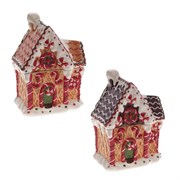 Конфетница "Сказочный дом", 650 мл, L14 W11 H21 см, 2в.