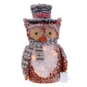 Изделие декоративное с подсветкой "Сова", L33 W20 H55 см, (теплый белый, 3хАА, не вход)