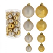 Украшение новогоднее "Шар", набор из 40 шт,  L15 W15 H26 D6/5/4/3 см