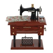 Изделие декоративное "Швейная машинка" (музык.), L14 W8 H16 см
