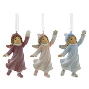 Украшение новогоднее "Девочка", L4,5 W6,5 H9 см, 3в.