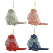 Украшение новогоднее "Птичка", L8 W4 H6 см, 4в.
