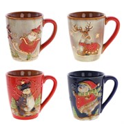 Кружка, L13 W9,5 H11,5 см, 450 мл,  4в. ( в подарочной упаковке)