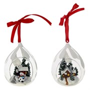 Украшение новогоднее "Капля", L8 W7 H11 см, 2в.