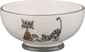 Салатник "Озорные коты" 500 мл 14,5*7,5 см без упаковки