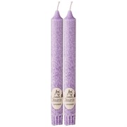 Набор ароматических стеариновых свечей из 2  шт lavender H=20 см