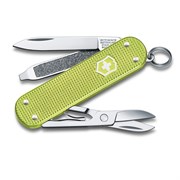 Нож-брелок VICTORINOX Classic SD Alox Colors "Lime Twist", 58 мм, 5 функций, светло-зелёный