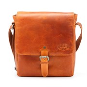 Сумка через плечо KLONDIKE DIGGER «Erin», натуральная кожа цвета коньяк, 32 x 28 x 8 см