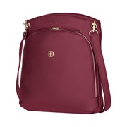 Сумка женская WENGER LeaSophie через плечо, красная, ПВХ/Полиэстер, 28x29x7см