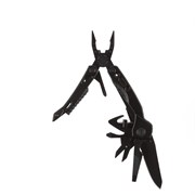 Мультитул Stinger, сталь/алюминий (черный), 13 инструментов, нейлоновый чехол, 9 насадок, коробка ка