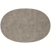 Салфетка подстановочная овальная двухсторонняя fabric, серая