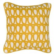 Чехол на подушку с принтом twirl горчичного цвета из коллекции cuts&pieces, 45х45 см