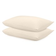 Набор из двух наволочек из сатина белого цвета из коллекции essential, 50х70 см