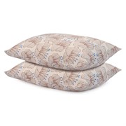 Набор из двух наволочек из сатина с принтом "Цветы" из коллекции prairie, 50х70 см