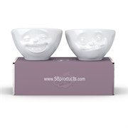 Набор чаш tassen, laughing & tasty, 100 мл, белый, 2 шт.