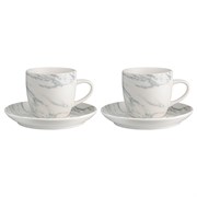 Набор чайных пар marble, 250 мл, 2 шт.