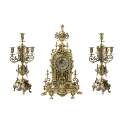 Каминные часы с канделябрами "AHS"