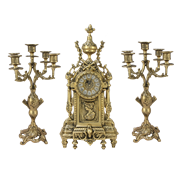 Каминные часы с канделябрами "Донна Луиза"