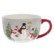 Кружка "Лесные снеговики", 600 мл, L16 W12 H8 см