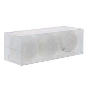 Украшение новогоднее "Шар", набор из 3-х шт, D 8 см, L23,5 W8 H8 см