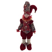 Игрушка мягконабивная "Клоун" (не музыкальный) , с колпаком L19 W10 H52 см, без колпака H42 см