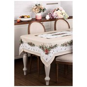 Скатерть "Celebration" 160х220 см ,бежевый,100% хлопок с пропиткой,твил,горох