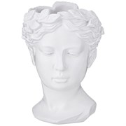 Ваза декоративная "Голова венеры" 15,5*22 см цвет: белый