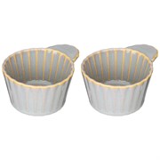 Набор форм для выпечки и сервировки bronco "Soul kitchen"2  шт 8/10*8*4,5 см 100 мл серый