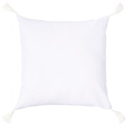 Подушка декоративная 35х35 см  "Мини" ,велюр,белый,100% пэ