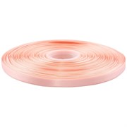 Лента атласная персиковая  W=0,9 см , L=91,4м