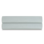 Простыня на резинке из сатина мятного цвета из коллекции Wild, 160х200х30 см